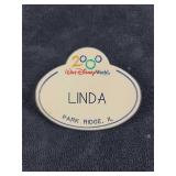 Disney Cast Member Name Tag Linda