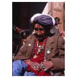 Portrait of a Bejeweled Elder with Turban Kodachro