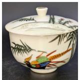 Vintage Porcelain Japanese Tea Cup With Lid