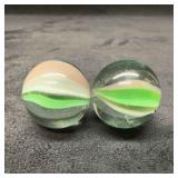 Green Cat Eye Marble Medium 25mm Set