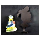 Vintage Disney Donald Duck Coat Hanger and Bookend