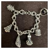 Sterling Silver 925 Etruscan Revival Multiple Fob