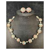 Murano Venetian Lamp Work Glass Light Blue Copper