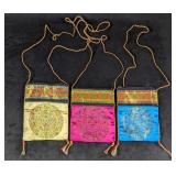 Vintage Lot Of Three Chinese Evening Purses E