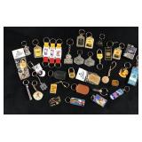 Lot of 34 Keychains Buckles Locks Pin Collection