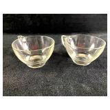 Set of (2) Small Glass Cups