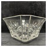 Waterford Crystal Cut Glass Hexagonal Bowl