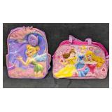 Disney Tinkerbell Backpack And Princess Gym Bag