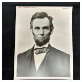 Abraham Lincoln Vintage Portrait Black and White A