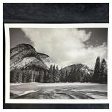 Black and White Inkjet Photograph Print Mountain G