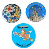 3 Disneyland Tokyo Buttons Donald Duck Tinkerbell