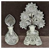 Vintage Sunflower And Princess House Glass Perfume