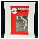Golf Digest Indian Head Magazine Cover Reprint Spr