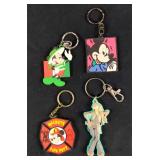 Four Disney Mickey Mouse Star Wars Keychains