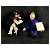 Set of (2) Disney Bean Bag Dolls Bert & Scolex