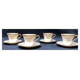 Lenox "Castle Garden" Gold Trim Cup & Saucer (8 pc
