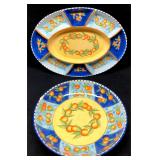 Ceramic Party Platter & Large Serving Bowl - Paint