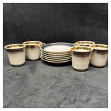 Hand Painted JSK Czech Czechoslovakia Blue White G