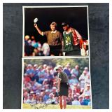 Lot of 2 Laura Davies Autographed Golf Photos LPGA
