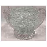 Pinwheel Design Lead Crystal Bowl