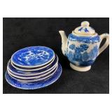 Occupied Japan Blue Willow Child