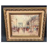 Framed Antonie Blanchard Champs Elysees Print