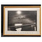 Framed Marrion E Warren Signed Chesapeake Bay Brid