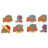 Eight Metal Planet Hollywood Pins