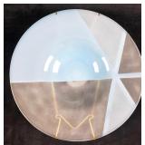 Geometric Abstract Fused Glass Plate by Grant 1985