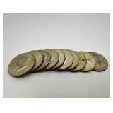 10 Kennedy Half Dollars 1967 P #4