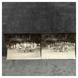 Pair of Vintage KEW Photo Lab Company Softball Tea