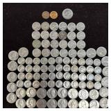 Various Denomination Coin Collection Penny Nickel
