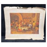 Lithograph Reproductionï¿½The Drinking King By Davi