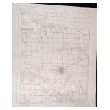 Monmouth, Illinois Vintage Topography Map