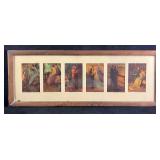 Vintage Framed Illustrations Progression of Life