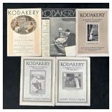 Five Vintage Kodakery Magazines Eastman Kodak Co.