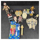 Star Wars Mixed Lot Figures Vehicles & PEZ Dispens