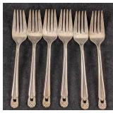 Six Vintage Eternally Yours Silverplate Forks