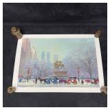 Chen Alexander Central Park South Seriolithograph