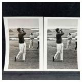 John F. Kennedy Golfing Black and White Photograph