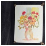 Flowers at Play Seriolithograph Tina Smith Signed