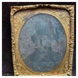 19th Century Style Portrait on Glass of a Gentlema