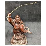 Vintage Japanese Ebisu God Of Fortune Sculpture