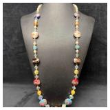 Murano Venetian Art Glass Lamp Work Bead Multi Col