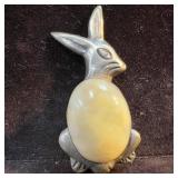 Sterling Silver Rabbit Mexico Cabochon Cut Gemston