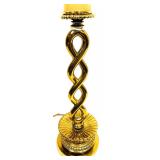 Vintage Mid Century Modern Leviton Candle Lamp Gol