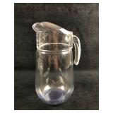 Vintage Arcoroc France Tall Clear Glass Pitcher 64