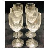 6 Mini Crystal Wine Glasses