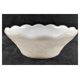 Vintage Anchor Hocking White Milk Glass Bowl