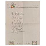 Brooklyn Dodgers Signed Don Drysdale & Others Lett